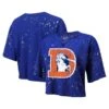 Women's Majestic Threads Royal Denver Broncos Bleach Splatter Notch Neck Crop T-Shirt -Riddel Shop womens majestic threads royal denver broncos bleach splatter notch neck crop t shirt ss5 p 200170646pv 1u apidotj079rnjcrhyexsv fs8eim6q5qyrmsjcxmdn